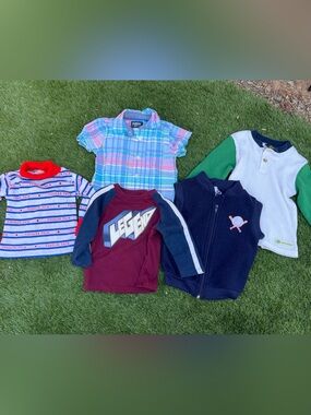 Vintage Vibes Baby Boy 12M 5-Piece Top Lot